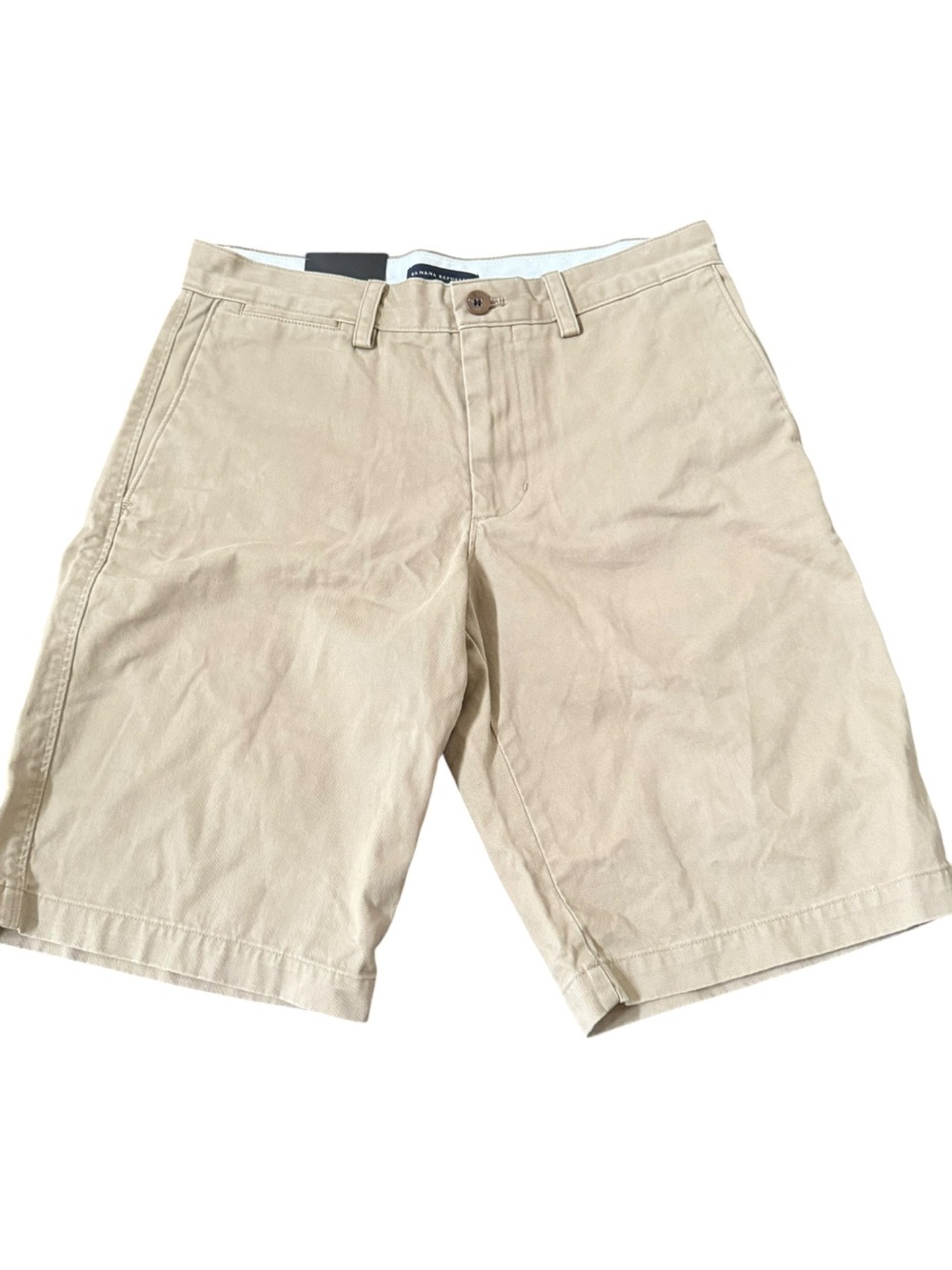 Banana Republic Khaki Flat-Front Men's Shorts